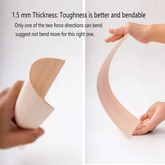 Wood Plaques1/16 x 4 x 12 Inch Natural Wood Color Unfinished Wood {2}