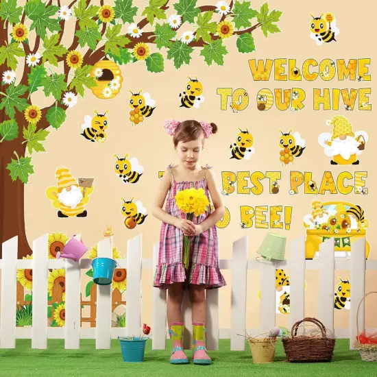 104 Pcs Bee Sunflower Bulletin Boards {4}
