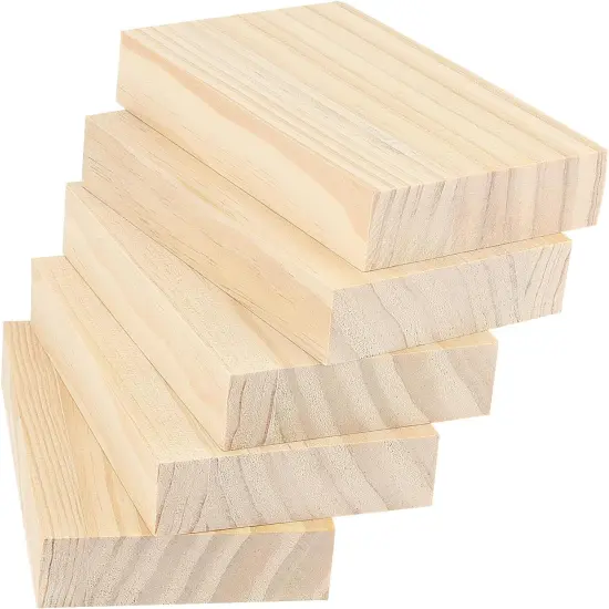 15PCS 3 x 5 x 1 Inches Craft Wood Blocks {5}