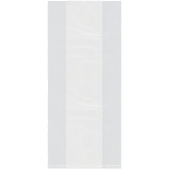 Plymor 8" x 4" x 18" (Pack of 100), 2 Mil Gusseted Plastic Bags {1}