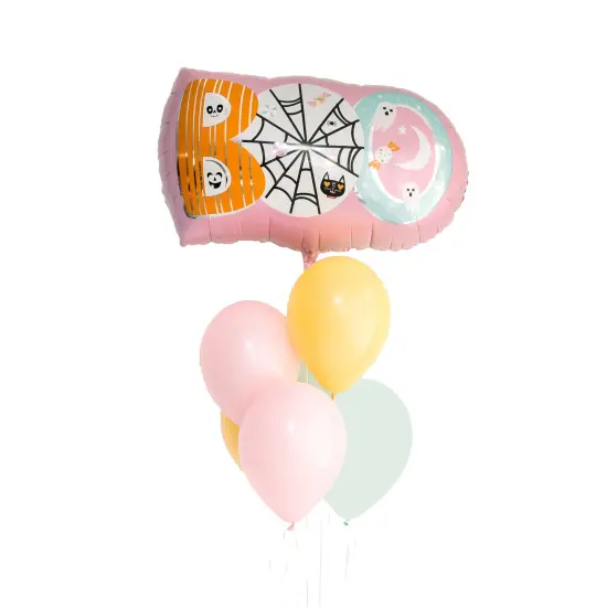 PASTEL HALLOWEEN BALLOON BUNDLE WITH HELIUM {1}