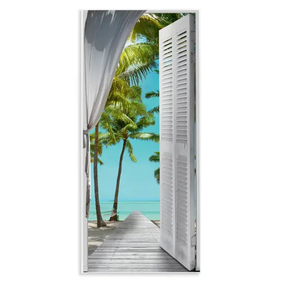 Stupell Industries Tropical Beach Villa View Wall Plaque Art Design by Reinders {1}