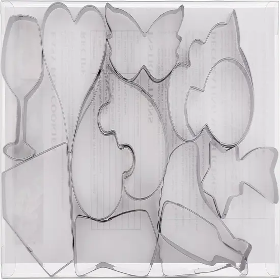 12 Piece Heart Shaped Cookie Cutter Set Stainless Steel for Valentine's Day {3}