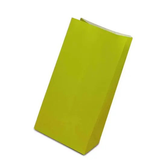 Colored Paper Packaging Bags 4 5/8'' x 2 3/8'' x 8 3/16'' {4}