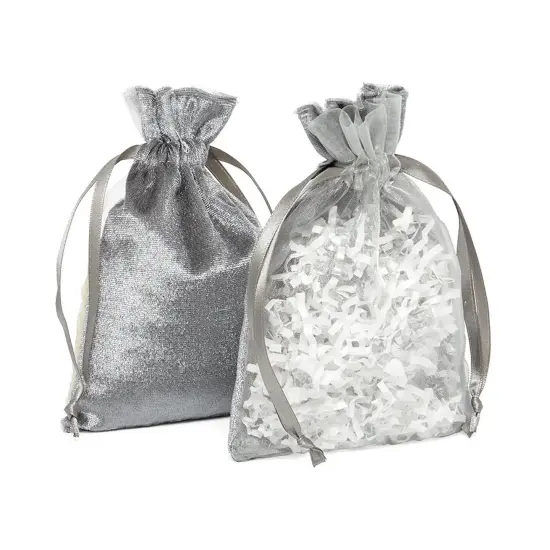 Versatile Velvet & Sheer Pouches Perfect Size 4 3/4" x 6 3/4" {2}