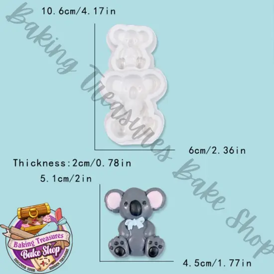 Koala Bear Silicone mold {2}