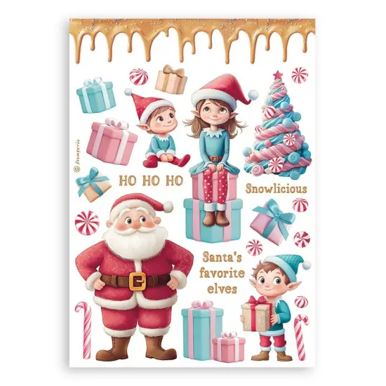 Stamperia A5 Washi Pad 8/Pkg-Candy Christmas {4}