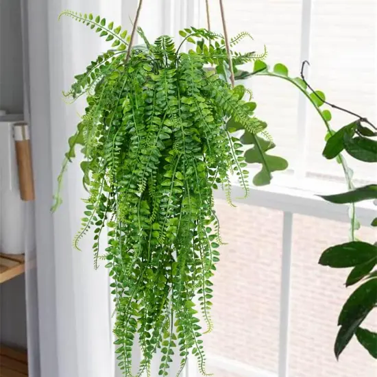 Artificial Hanging Plants Fake Plants (6 Pcs) {2}