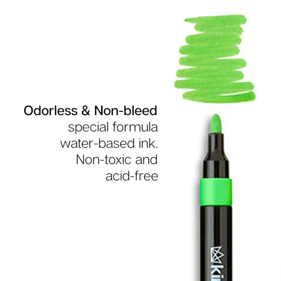 KINGART&reg; Acrylic Paint Markers 36 Colors {6}