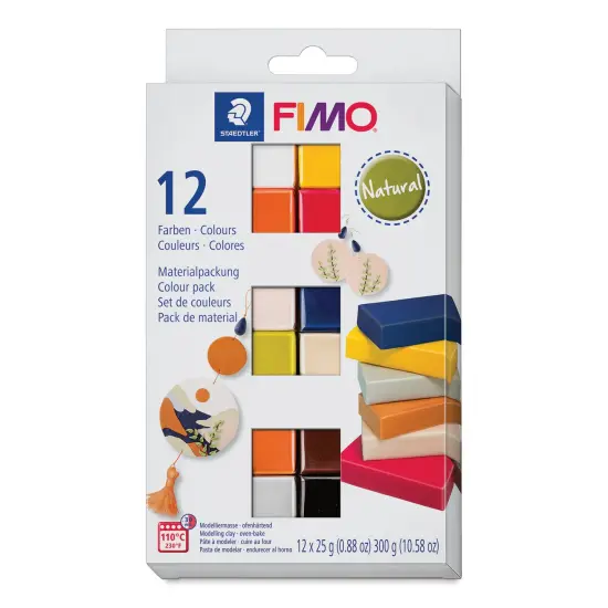 Staedtler Fimo Soft Polymer Clay - Natural Colors, Set of 12 {1}