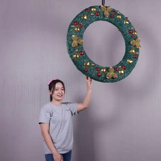 Christmas Wreath Statue {3}