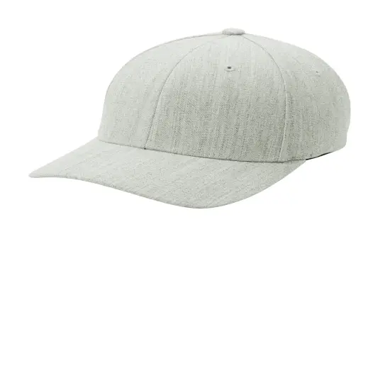 YP Classics&reg; Five-Panel Cotton Twill Snapback Cap Light Heather Grey {1}