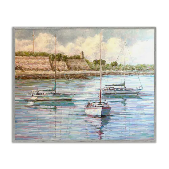 Stupell Industries Clear Day on the Matanzas Framed Giclee By Linda Sperruzzi {1}
