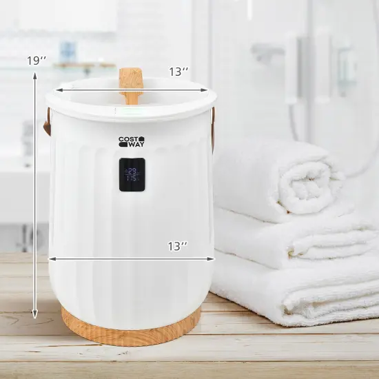 White 20L Large Capacity Towel Warmer, Fast Heating & Easy to Use {4}