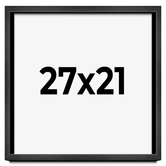 Classic Modern Grey Picture Frame - UV Acrylic, Backing Board, Hanging Hardware Included {1}