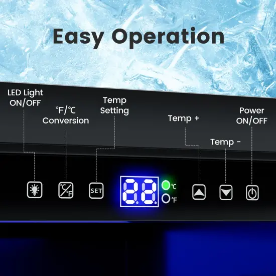 Silver 304 Stainless Steel Double Drawer Fridge with LED & Locking Rails {5}