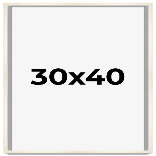 Minimalist White Picture Frame - UV Acrylic, Foam Board Backing, Hanging Hardware {1}