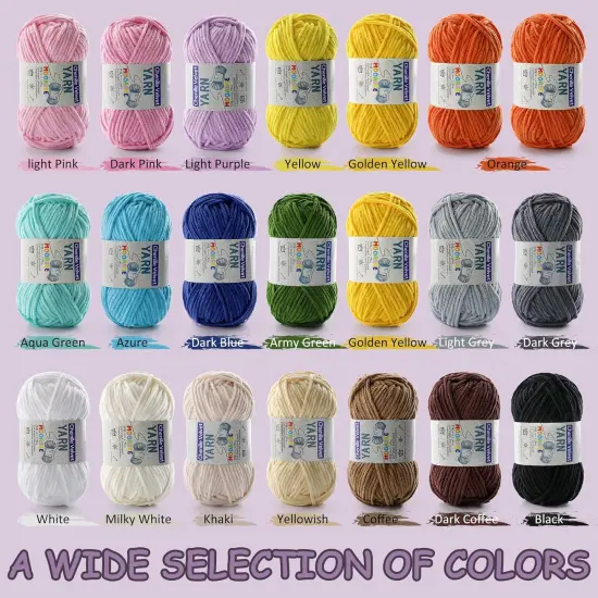 2 Pac Chenille Yarn for Crocheting - Blanket Yarn for Crocheting - Fluffy Yarn for Crochet, Baby Yarn for Crocheting Soft Blankets Weight Per Roll 50g/1.76oz, Length 60m/65yard (Army Green) {5}