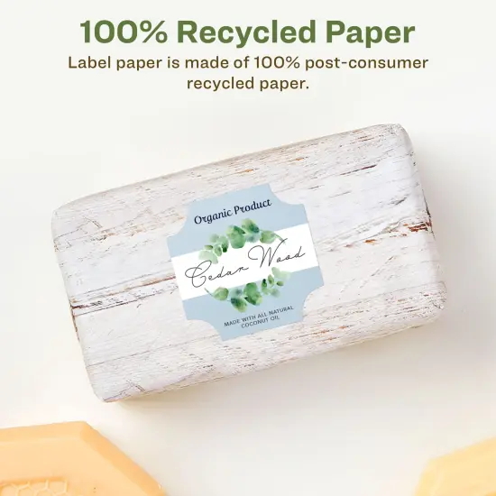 Avery Recycled Matte White Labels,1-5/8" x 1-5/8" Square Scalloped {2}