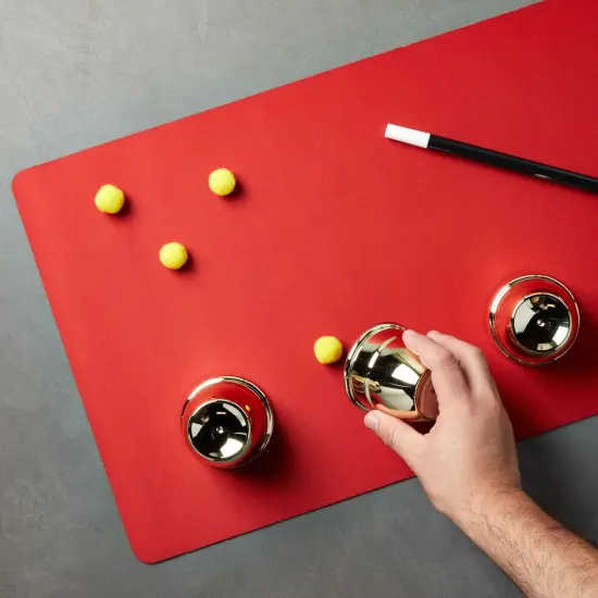 2 Pack Card Game Mat for MTG – Board Game, Magic, and TCG Playmat, Color Black/Red (24x14 in) {3}