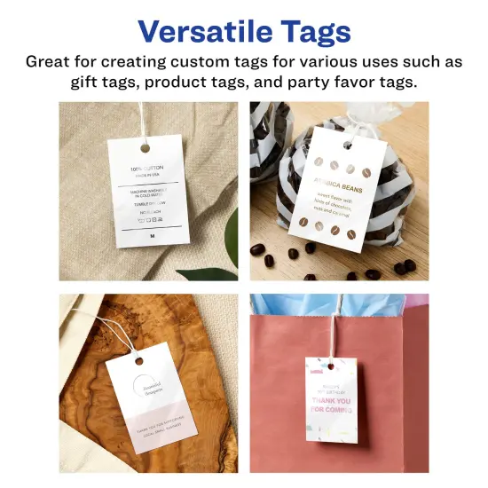 Avery 2" x 3" Rectangle, Glossy White Printable Tags {3}