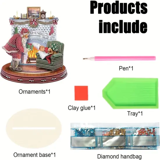 Santa 5D Diamond Painting Desktop Decorations {2}