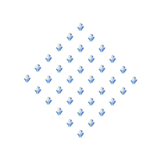 Preciosa 6mm Czech Crystals Bicone Rondelle Beads, 36pcs Sapphire AB {5}