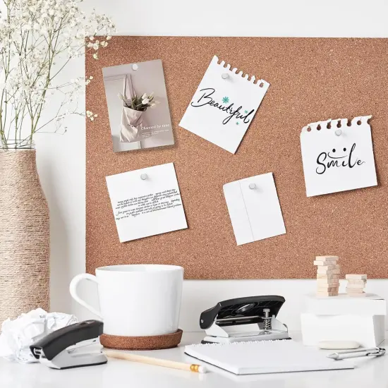 Metal Magnetic Push Pins,24 Sets Magnet Thumbtacks, Silver Decorative Push Pins, Magnetic Poster Hanger, Thumb Tacks for Cork Board, Wall, Bulletin Board Decoration {5}