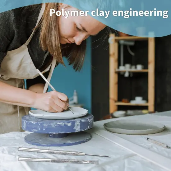 10 Pcs Clay Needle Tools and Pottery Feather Wire Texture Tools for Ceremics Clay Pottery Sculpture Detail Texturing Modeling Tools {6}