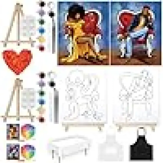 Elegant Gentleman Lady Couple Paint Party {1}