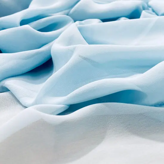 1 Yard Chiffon Fabric 60" Wide Lightweight Sheer Material 100% Polyester Bridal & Formal Wear Emerald {6}