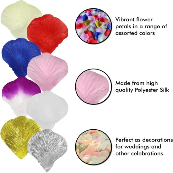 1120 Pcs Artificial Silk Rose Petals Flower Petals for Wedding Decoration Party Valentine&rsquo;s Day {2}
