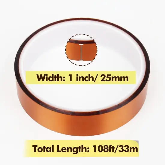 A-SUB Heat Resistant Tape 25mm x 108FT High Temp Sublimation Thermal {3}