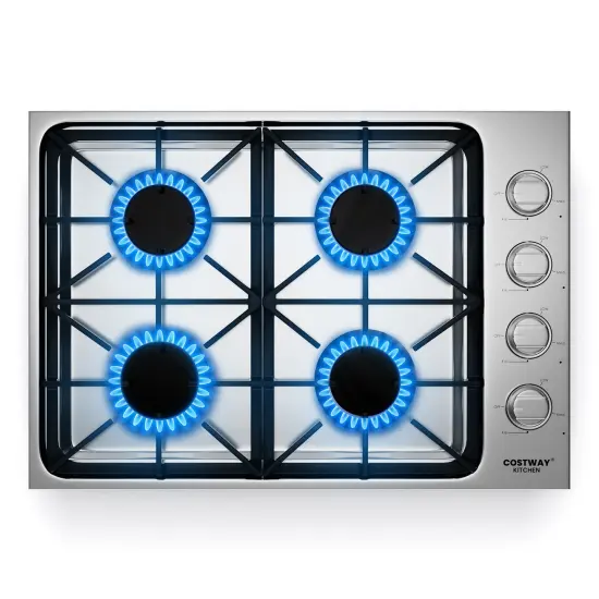 Gas Cook top with 4/6 Powerful Burners and ABS Knobs-30 inches {1}