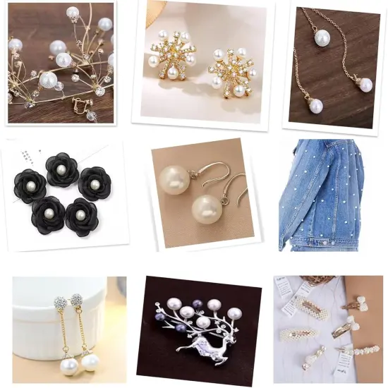 50PCS No Hole Pearls Vase Fillers, 20MM White Pearls for Craft No Holes, Faux Plastic Makeup Round Pearls Beads for Table Scatter, Wedding, Birthday, Home Decoration {5}