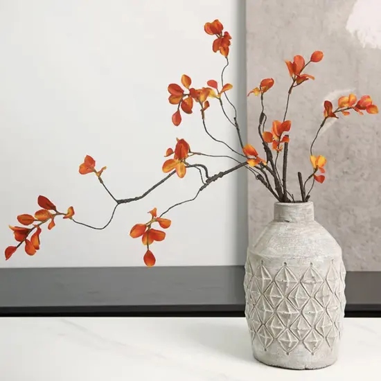 Artificial Fall Branches Tall Fall Stems Fake Ficus Branches for Thanksgiving Autumn Home Office Wedding Vase Filler Decoration {2}