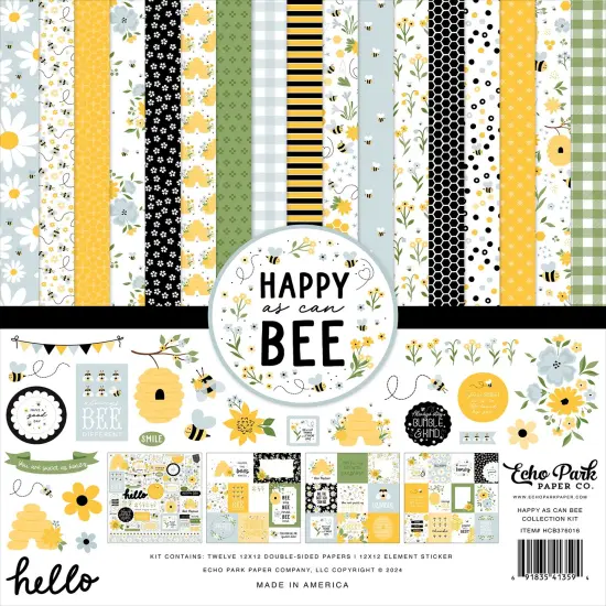 Echo Park Collection Kit 12"X12"-Happy As Can Bee {1}
