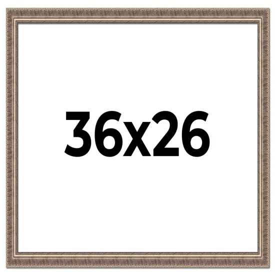 Ornate Gold Picture Frame - UV Acrylic, Backing Board, Hanging Hardware Included {1}