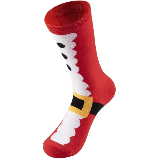 Santa Christmas Crew Socks for Women and Men (2 Pack) {6}