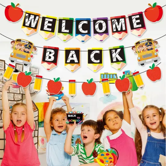 Welcome Back to School Banner Decorations 9.8 Feet {5}