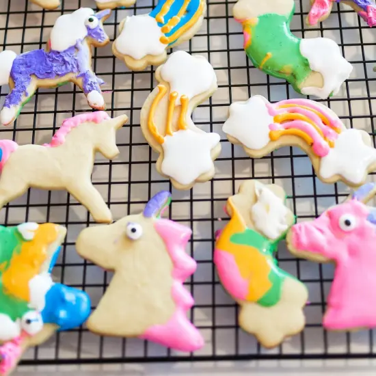 Unicorn Cookie Cutter Set-3 Inches-7 Piece-5 Unicorn Face&Head, Rainbow, Shooting Star, Fantasy Unicorn Fondant Molds for Kids Holiday Wedding Birthday Party Supplies Favors. {4}