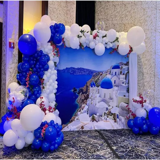 Royal Blue Latex Balloon Arch Garland Kit, 102PCS 18In 12In 10In 5In for Baby Shower Graduation Birthday 4th of July Independence Memorial Day Patriotic Party Decorations {5}