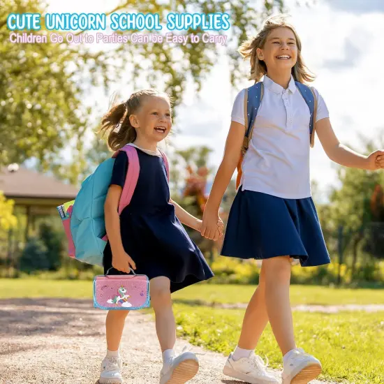 49 Pcs Fruit Scented Washable Markers Sets with Unicorn Pencil Case {3}