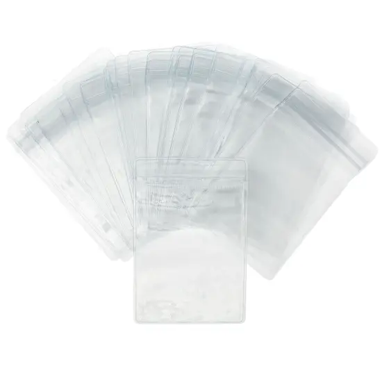 100 Pack Clear Plastic Bags for Jewelry, Earrings, Necklaces, Mini Resealable Bags for Small Business (3.15 x 4.75 In) {3}