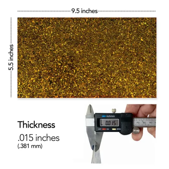 Shell Veneer, 5.5 x 9.5 inches | WMOP, BMOP, Abalone | Includes 3M Adhesive Sheet for Application, Great for Inlay Projects Gold Natural Galaxy {2}