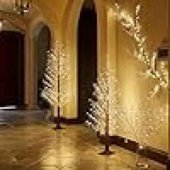 Warm White Lights Christmas Garland {4}