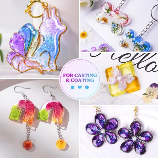 UV Resin,200g Low Viscosity Crystal Clear Ultraviolet Thin Epoxy Resin, Quick-Curing&Low Shrinkage UV Resin Kit for Crafts, Jewelry Making, Casting {3}