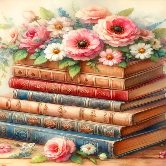 Books Diamond Art Kits DIY Daisy Diamond Painting Kits for Beginners Adults 5D Round Full Drill Diamond Painting Kits for Adults for Home Wall Decoration Gift 12&times;16 inch. {1}