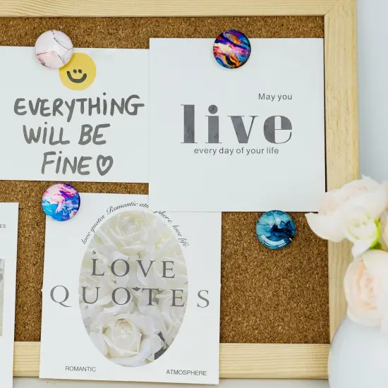 24Pcs Decorative Push Pins,Cute Push Pins,Thumb Tacks for Bulletin Board, Cork Board Thumbtacks, Cute Thumb Tacks for Organisation or Home Office Decorative(Marble Pattern) {4}