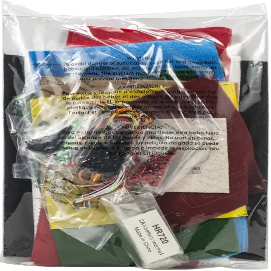 Bucilla Felt Stocking Applique Kit 18" Long-Christmas Village W/Lights {4}